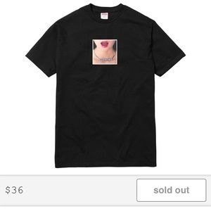 (SOLD) Supreme necklace tee